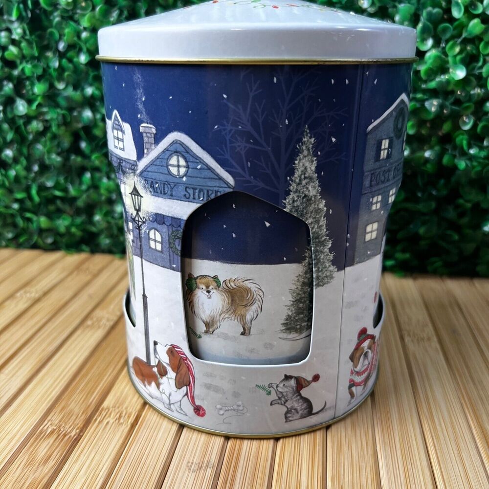 Pier1 Imports Christmas Musical Cookie Canister